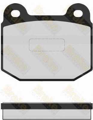 BRAKE ENGINEERING pa1592 -  Комплект тормозных колодок, дисковый тормоз